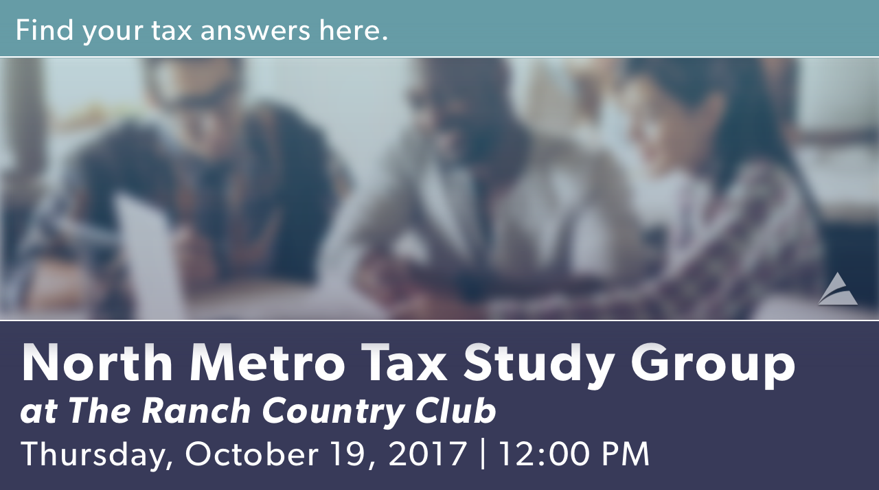 North Metro Tax Study - October 2017 North Metro Tax Study - October 2017